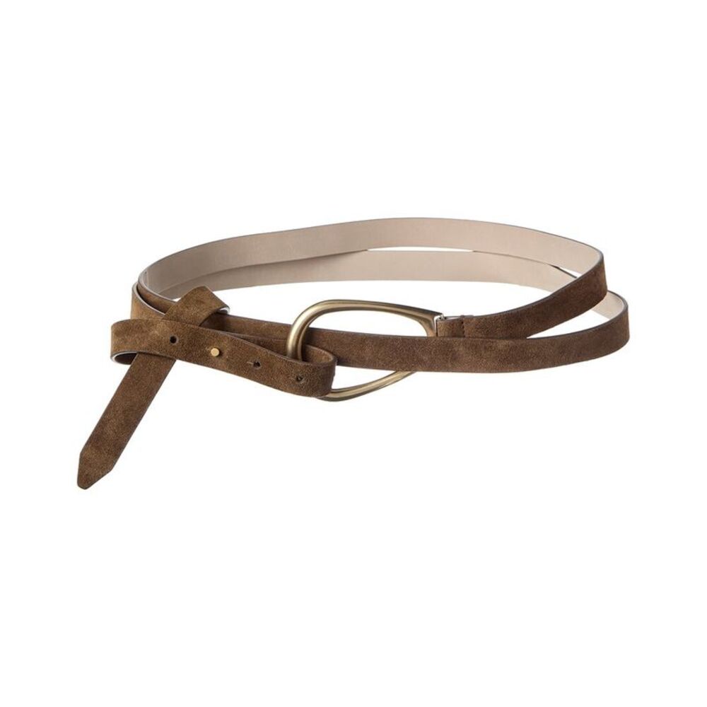 Brunello Cucinelli Suede Belt, Brown
